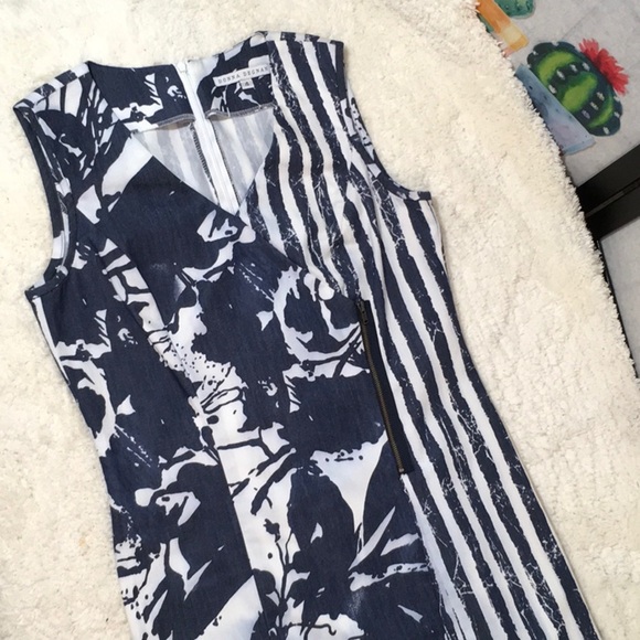 Donna Degnan blue/white zipper dress - Picture 8 of 8